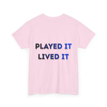 Load image into Gallery viewer, T-Shirt — Gamer X Logo & "Played It Lived It" Retro Gaming Tee