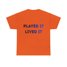 Load image into Gallery viewer, T-Shirt — Gamer X Logo & "Played It Lived It" Retro Gaming Tee
