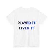 Load image into Gallery viewer, T-Shirt — Gamer X Logo & "Played It Lived It" Retro Gaming Tee