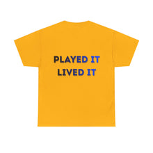 Load image into Gallery viewer, T-Shirt — Gamer X Logo & "Played It Lived It" Retro Gaming Tee