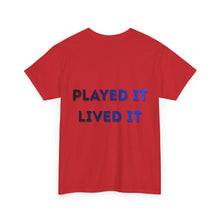 Load image into Gallery viewer, T-Shirt — Gamer X Logo & "Played It Lived It" Retro Gaming Tee