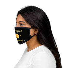 Load image into Gallery viewer, Certified Champ V2 (Gold) Black Mixed-Fabric Face Mask

