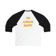 Load image into Gallery viewer, Happy Camper (Ironic Version) Unisex 3\4 Sleeve Baseball Tee
