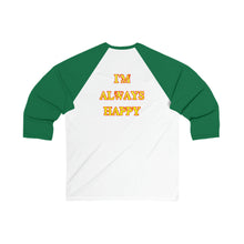 Load image into Gallery viewer, Happy Camper (Ironic Version) Unisex 3\4 Sleeve Baseball Tee
