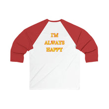 Load image into Gallery viewer, Happy Camper (Ironic Version) Unisex 3\4 Sleeve Baseball Tee
