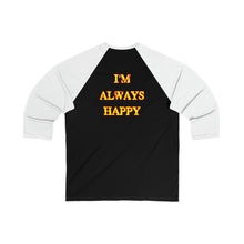 Load image into Gallery viewer, Happy Camper (Ironic Version) Unisex 3\4 Sleeve Baseball Tee
