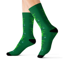 Load image into Gallery viewer, Green Gang Mafia Sublimation Socks
