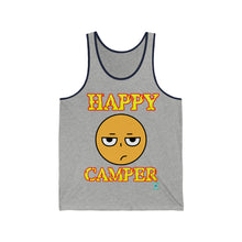 Load image into Gallery viewer, Happy Camper (Ironic Version) Unisex Jersey Tank
