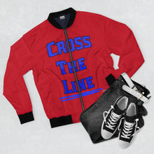 Load image into Gallery viewer, Cross The Line V2 Bomber Jacket (AOP)
