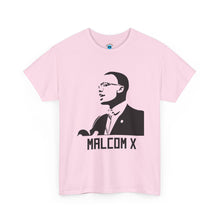 Load image into Gallery viewer, Malcolm X Tribute T-Shirt — "By Any Means Necessary" Graphic Tee
