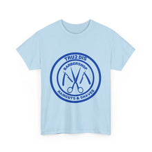Load image into Gallery viewer, Tru2Dis Barbershop Tee, Unisex Cotton T-Shirt, Barber Gift, Haircuts &amp; Shaves Shirt, Casual Wear, Street Style
