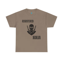 Load image into Gallery viewer, Registered Ninja T-Shirt — Funny Martial Arts Tee for Fans &amp; Practitioners
