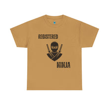 Load image into Gallery viewer, Registered Ninja T-Shirt — Funny Martial Arts Tee for Fans &amp; Practitioners
