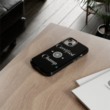 Load image into Gallery viewer, Certified Champ V2 (Silver) iPhone 14 Black Tough Cases
