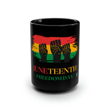 Load image into Gallery viewer, Juneteenth Black Mug, 15oz
