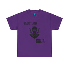 Load image into Gallery viewer, Registered Ninja T-Shirt — Funny Martial Arts Tee for Fans &amp; Practitioners
