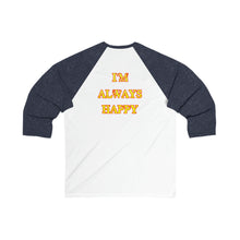 Load image into Gallery viewer, Happy Camper (Ironic Version) Unisex 3\4 Sleeve Baseball Tee
