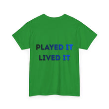 Load image into Gallery viewer, T-Shirt — Gamer X Logo &amp; "Played It Lived It" Retro Gaming Tee
