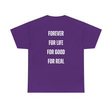 Load image into Gallery viewer, Game Crew T‑Shirt — Gamer Icons Front &amp; "Forever For Life" Back
