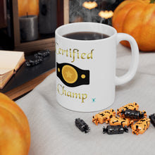 Load image into Gallery viewer, Certified Champ V2 (Gold) White Ceramic Mug 11oz
