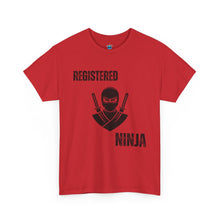 Load image into Gallery viewer, Registered Ninja T-Shirt — Funny Martial Arts Tee for Fans &amp; Practitioners
