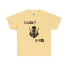 Load image into Gallery viewer, Registered Ninja T-Shirt — Funny Martial Arts Tee for Fans &amp; Practitioners
