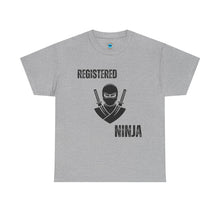 Load image into Gallery viewer, Registered Ninja T-Shirt — Funny Martial Arts Tee for Fans &amp; Practitioners
