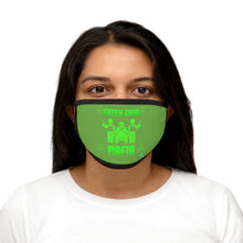 Load image into Gallery viewer, Green Gang Mafia Mixed-Fabric Face Mask
