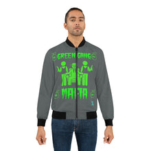 Load image into Gallery viewer, Green Gang Mafia Bomber Jacket (AOP)
