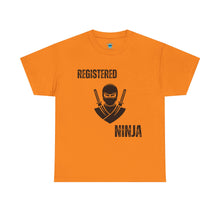 Load image into Gallery viewer, Registered Ninja T-Shirt — Funny Martial Arts Tee for Fans &amp; Practitioners
