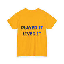 Load image into Gallery viewer, T-Shirt — Gamer X Logo &amp; "Played It Lived It" Retro Gaming Tee
