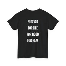 Load image into Gallery viewer, Game Crew T‑Shirt — Gamer Icons Front &amp; "Forever For Life" Back
