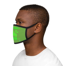 Load image into Gallery viewer, Green Gang Mafia Mixed-Fabric Face Mask
