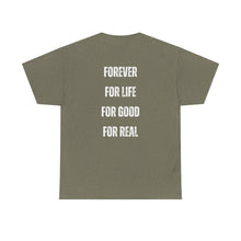 Load image into Gallery viewer, Game Crew T‑Shirt — Gamer Icons Front &amp; "Forever For Life" Back
