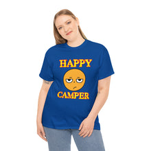 Load image into Gallery viewer, Happy Camper (Ironic Version) Unisex Heavy Cotton Tee
