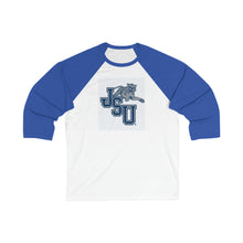Load image into Gallery viewer, Jackson State University (JSU) Unisex 3\4 Sleeve Baseball Tee

