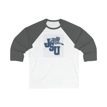 Load image into Gallery viewer, Jackson State University (JSU) Unisex 3\4 Sleeve Baseball Tee
