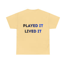 Load image into Gallery viewer, T-Shirt — Gamer X Logo &amp; "Played It Lived It" Retro Gaming Tee
