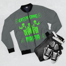 Load image into Gallery viewer, Green Gang Mafia Bomber Jacket (AOP)
