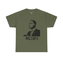 Load image into Gallery viewer, Malcolm X Tribute T-Shirt — "By Any Means Necessary" Graphic Tee
