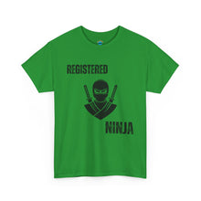 Load image into Gallery viewer, Registered Ninja T-Shirt — Funny Martial Arts Tee for Fans &amp; Practitioners
