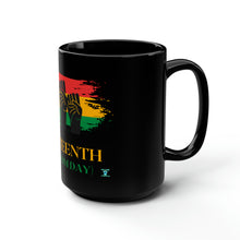 Load image into Gallery viewer, Juneteenth Black Mug, 15oz
