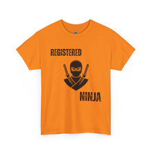 Load image into Gallery viewer, Registered Ninja T-Shirt — Funny Martial Arts Tee for Fans &amp; Practitioners
