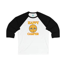 Load image into Gallery viewer, Happy Camper (Ironic Version) Unisex 3\4 Sleeve Baseball Tee
