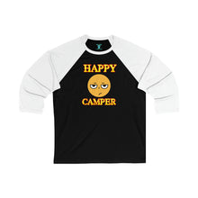Load image into Gallery viewer, Happy Camper (Ironic Version) Unisex 3\4 Sleeve Baseball Tee
