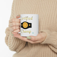Load image into Gallery viewer, Certified Champ V2 (Gold) White Ceramic Mug 11oz
