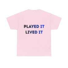 Load image into Gallery viewer, T-Shirt — Gamer X Logo &amp; "Played It Lived It" Retro Gaming Tee
