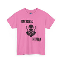 Load image into Gallery viewer, Registered Ninja T-Shirt — Funny Martial Arts Tee for Fans &amp; Practitioners
