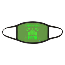 Load image into Gallery viewer, Green Gang Mafia Mixed-Fabric Face Mask
