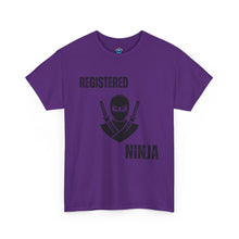 Load image into Gallery viewer, Registered Ninja T-Shirt — Funny Martial Arts Tee for Fans &amp; Practitioners
